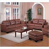 Bundle-77 Anton Bonded Leather Sofa and Loveseat Set