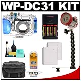 Canon WP-DC31 Waterproof Underwater Housing Case with UW Flash & Bracket + Batteries & Charger + Case + Tripod + Accessory Kit for PowerShot SD780 IS Digital Camera
