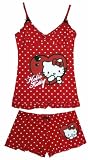 Red Polka Dot Hello Kitty Pajama Set for women