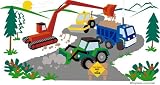 Small Under Construction Paint by Number Wall Mural Small Under Construction Paint by Number Wall Mural