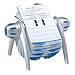 Durable Telindex Flip Rotary Telephone/Address Card File - Silver/Blue