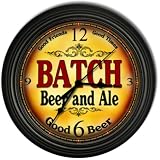 Batch 's Beer and Ale Black Cascading Pub Style Wall Clock