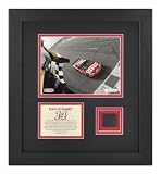 Tony Stewart 2009 Pocono 500 Framed 6x8 Photograph with Race Winning Tire LE of 314