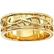 14K Yellow Gold Thorns Lady's Wedding Band