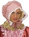 Little House on The Prairie Gingham Bonnet Costume Hat