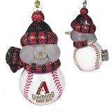 Arizona Diamondbacks MLB All-Star Light-Up Acrylic Snowman Ornament (3")