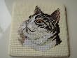 Gorgeous Wool Needlepoint 4pc Cup mat/Hot pad-Cats