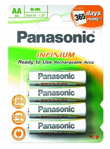 Panasonic Akku P6I AA 2100 mAh NiMH Infinium, 4er Blister, Mignon günstig Panasonic Akku