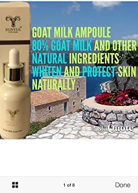 New Skin Whitening- Natural Goat Milk Ampoule- Calming &amp; Protecting Skin-$5 OFF