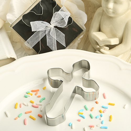 Cross Shaped Tin Cookie Cutter - Wedding Party Favors