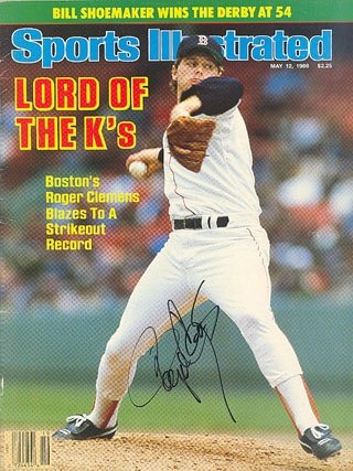 Roger Clemens Autographed/Hand Signed Sports Illustrated Magazine May 12, 1986