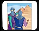 Decorated Mouse Pad with medieval, historic, Egypt, pyramids, renaissance, warrior, knights, crusades