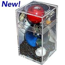 Earth, Moon and Mars Marble Collection Set