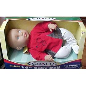 My Little Graco 16 Baby Doll Red Dress with White Bottoms by Graco Baby