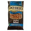 Snyder's of Hanover Mini Pretzels, Unsalted, 9.25-Ounce Packages (Pack of 12)