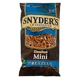Snyder's of Hanover Mini Pretzels-Unsalted, 9.25-Ounce Packages (Pack of 12)
