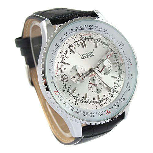 YouYouPifa Men s Cool Fashion Office Style Mechanical Wrist Watch With Automatic Movement (White) YouYouPifa Men s Cool Fashion Office Style Mechanical Wrist Watch With Automatic Movement (White)