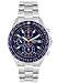Men's Chronograph Stainless Steel Blue Dial
