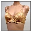 Venus Satin Beige Full Coverage Bra #0060