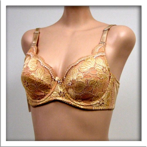 Venus Satin Beige Full Coverage Bra #0060