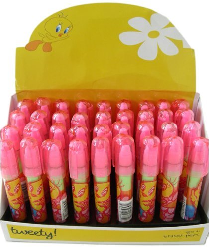 Looney Tunes Tweety Bird eraser pens (3 units)