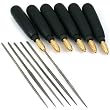 Set Of Mint New 6 5.5" Professional Needle File Handles