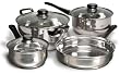 Cuisine Select Alverton 7 Piece Stainless Steel Cookware Set
