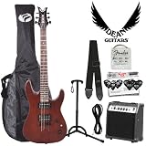 Dean Vendetta XM Satin Natural (VNXM-SN) Electric Guitar Kit - Includes: Guitar Cable, Guitar Strap, Planet Waves 12-Pick Shredder Pack, Gig Bag & 10-Watt Amp