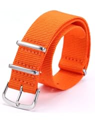 AMPM24 Fashional Orange Nylon Sport Army Watch Band Straps For Men Women 20mm WB2002