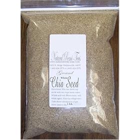 White Ground Chia Seeds 1 Pound (Chemical Free)