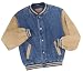 Port Authority  - Denim and Twill Letterman Jacket. J761