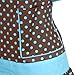 Flirty Aprons Women's Sadie Blue Chocolate Apron