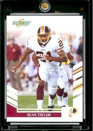 2007 Score # 31 Sean Taylor - Washington Redskins - NFL Football Card