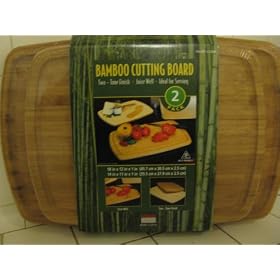 Seville Classic Bamboo Cutting Boards (2 Pack) by Seville Classic