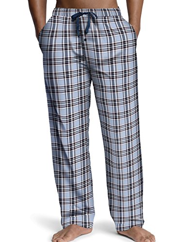 HANES Men's Logo Woven Plaid Pants - 2000B/2000BX