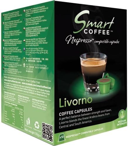 Smart Coffee Club Nespresso Compatible Coffee Pods 1 X 10 Livorno