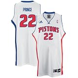 Tayshaun Prince Jersey: adidas White Swingman #22 Detroit Pistons Jersey