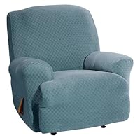 Stretch Stone Recliner Slipcover - Teal (Recliner)