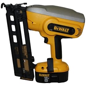DeWalt DC618KA 1-1/2-Inch to 2-1/2-Inch 18-Volt Ni-Cad Cordless 16-Gauge Angled Finish Nailer Kit