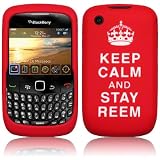 Silikon H�lle Case "Keep Calm And Stay Reem" Tasche f�r Blackberry Curve 8520/9300 Mit Film