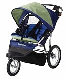 Schwinn Free Wheeler 2 Double Jogging Stroller (Green/Blue)