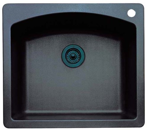 Blanco 440212 Diamond 25-Inch-by-22-Inch Single Bowl Kitchen Sink, Anthracite Finish