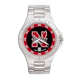 Nebraska Cornhuskers NCAA Men's Pro II Watch with Stainless Steel Bracelet
