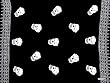SKULL SARONG "BLACK / WHITE"