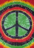Rasta Tie-Dye Peace Sign Tapestry Wallhanging 60x90