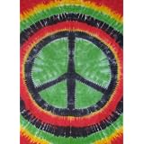 RastaTie-DyePeaceSignTapestryWallhanging60x90