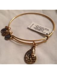 Alex and Ani Mussel Shell Russian Gold Bracelet Charm Retired