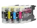 4色セット　LC12-4PK Brother　LC12BK/C/M/Y (4色)互換インクカートリッジ