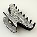 Julien Black Crystal - Cubitas Duchamp Collection (Made in France, Hand-set Swarovski Crystals, Claw Clip)