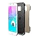 Galaxy S6 Edge Case, LUVVITT Ultra Armor Galaxy S6 Edge Case | Double Layer Shock Absorbing Back Cover with Air Pocket Bumper - Black | Gold | Silver